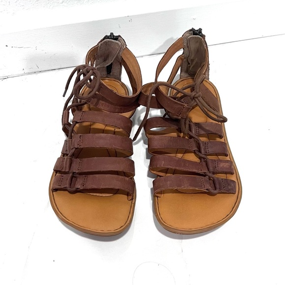 Born Brown Leather Gladiator Sandals - Picture 4 of 6